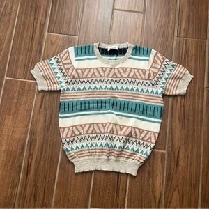 Vintage short sleeve sweater